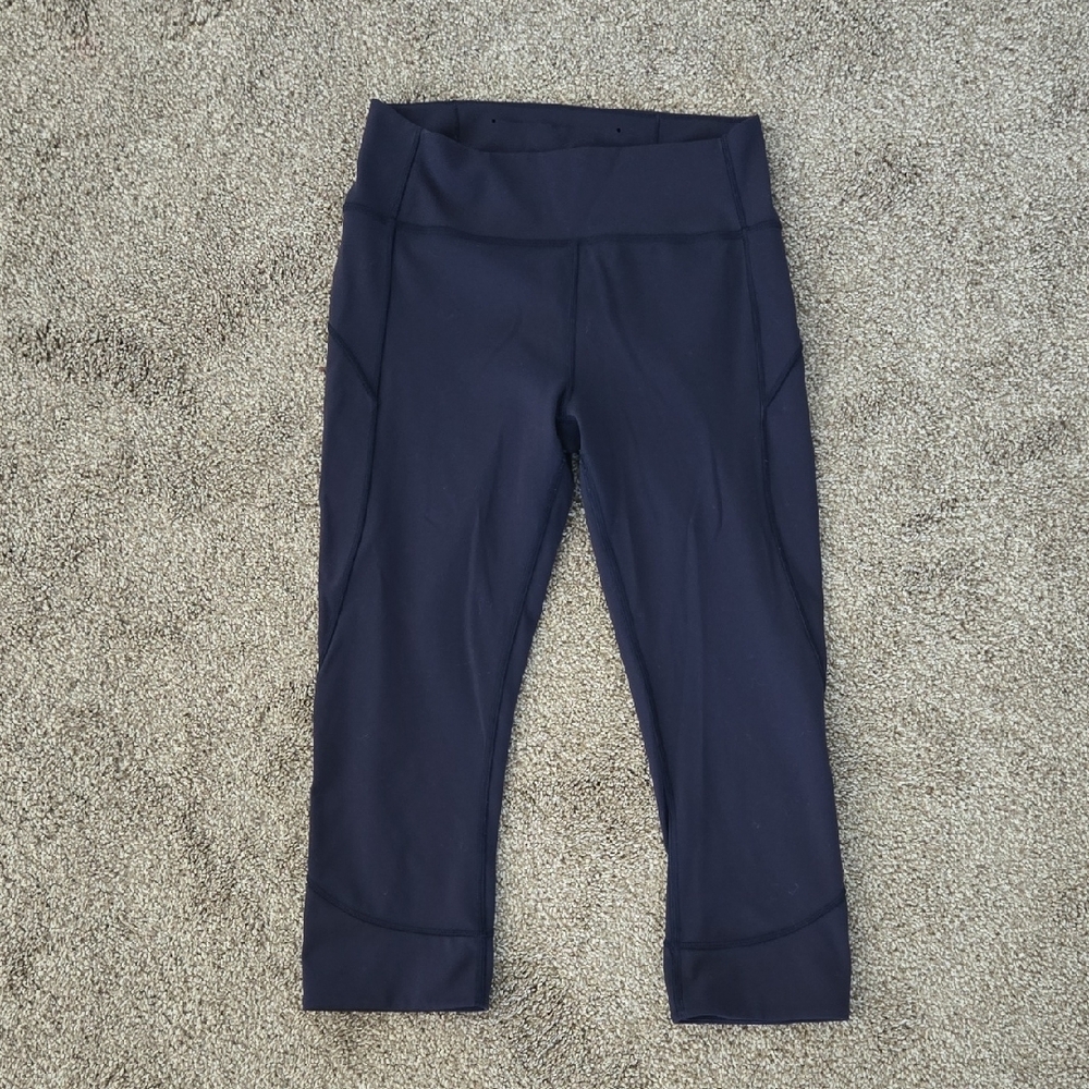 lululemon athletica Navy Blue Cropped Leggings Size 8